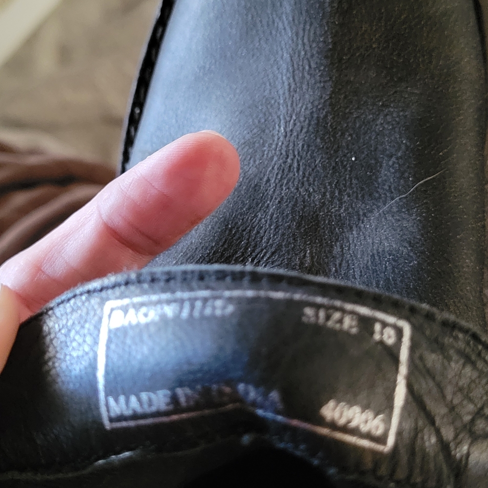 CHINESE LAUNDRY Black DISTRESSED Leather Boots with Silver Accents - Picture 9 of 9